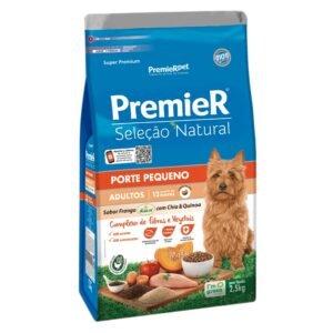 Ração Seleção Natural Premier para Cães Adultos Raças Pequenas sabor Frango com Chia e Quinoa 2,5 Kg