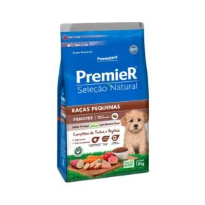Ração Seleção Natural Premier para Cães Filhotes Raças Pequenas sabor Frango com Batata Doce 1 Kg