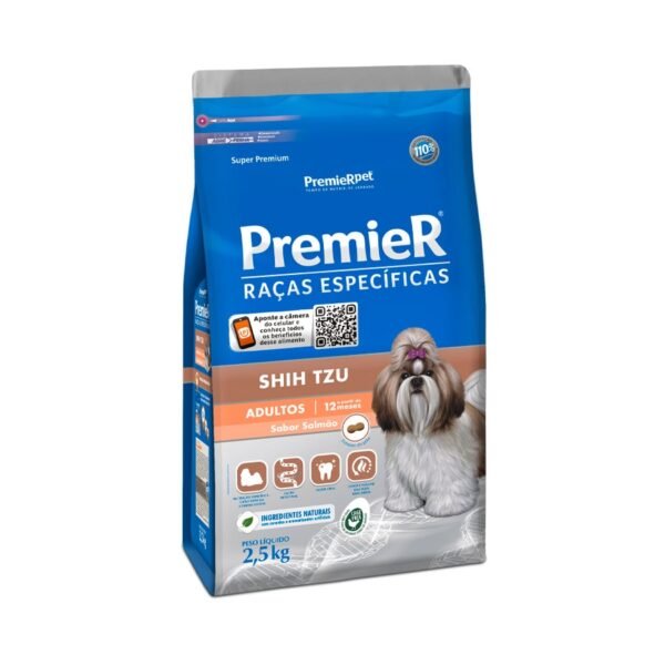 Ração Premier para Cães Adultos Shih Tzu sabor Salmão 2,5 Kg