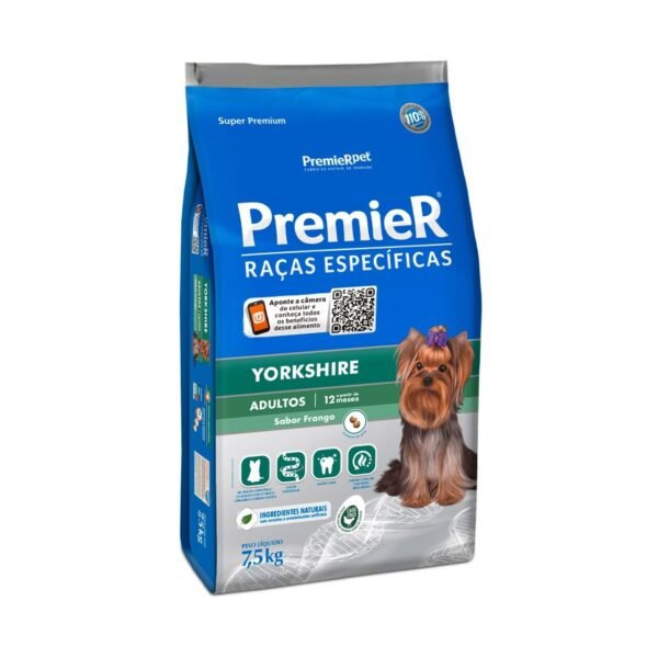 Ração Premier Raças Específicas Yorkshire para Cães Adultos 7,5 Kg