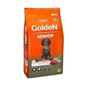 Ração Golden Fórmula Mini Bits para Cães Senior de Porte Pequeno Sabor Carne e Arroz 3 Kg