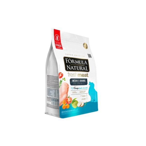 Ração Fórmula Natural Fresh Meat para Cães Sênior de Médio Porte Sabor Frango 12 Kg