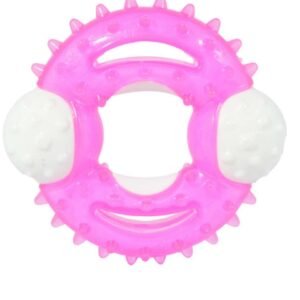 Brinquedo Mordedor Great Pets Anel de Nylon Rosa