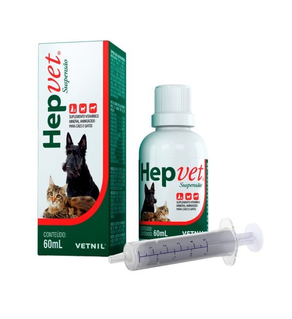 Hepvet Suspensão Vetnil para Cães e Gatos 60ml
