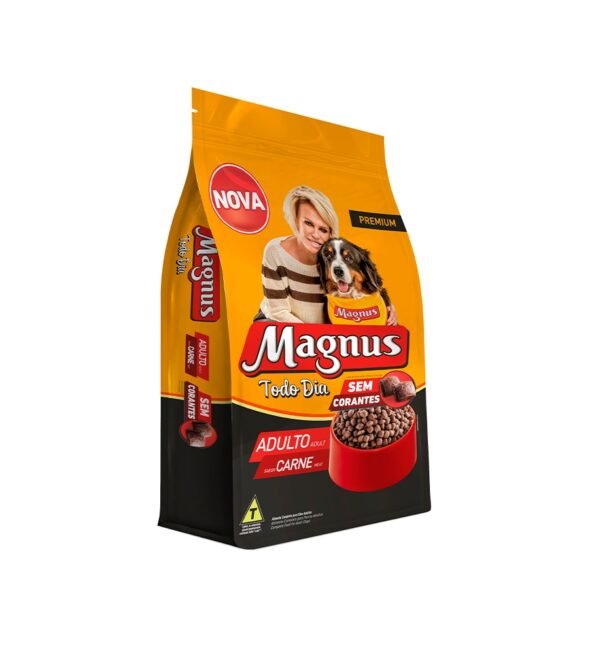 Ração Magnus Todo Dia para Cães Adultos Sabor Carne 15 Kg