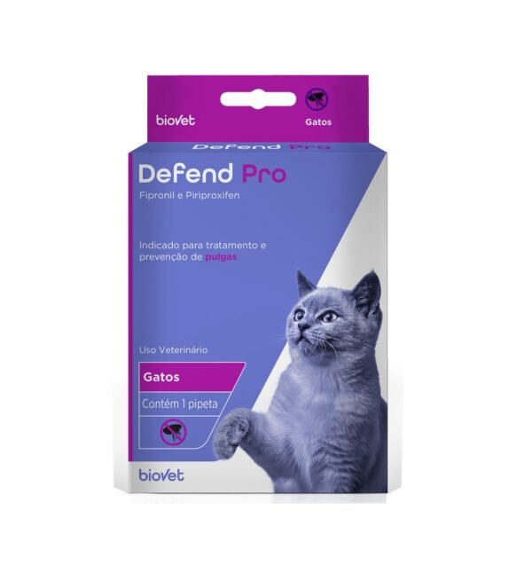 Antipulgas Defend Pro para Gatos de até 10 kg com 1 Pipeta