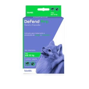 Antipulgas e Carrapatos Defend Pro para Cães de Até 10 kg com 1 Pipeta