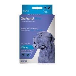 Antipulgas e Carrapatos Defend Pro para Cães Acima de 40kg com 1 Pipeta